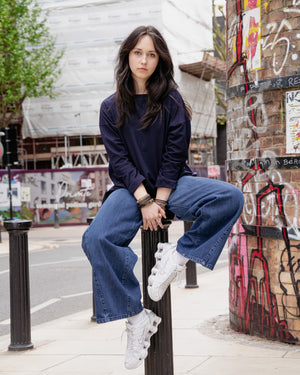 Mid length oversized top