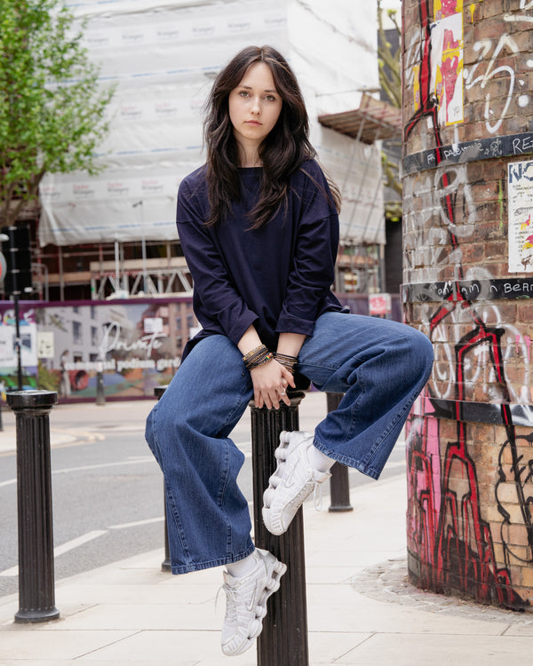 Mid length oversized top