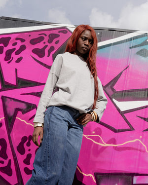 Mid length oversized top