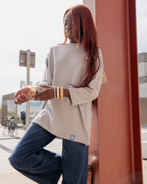 Mid length oversized top