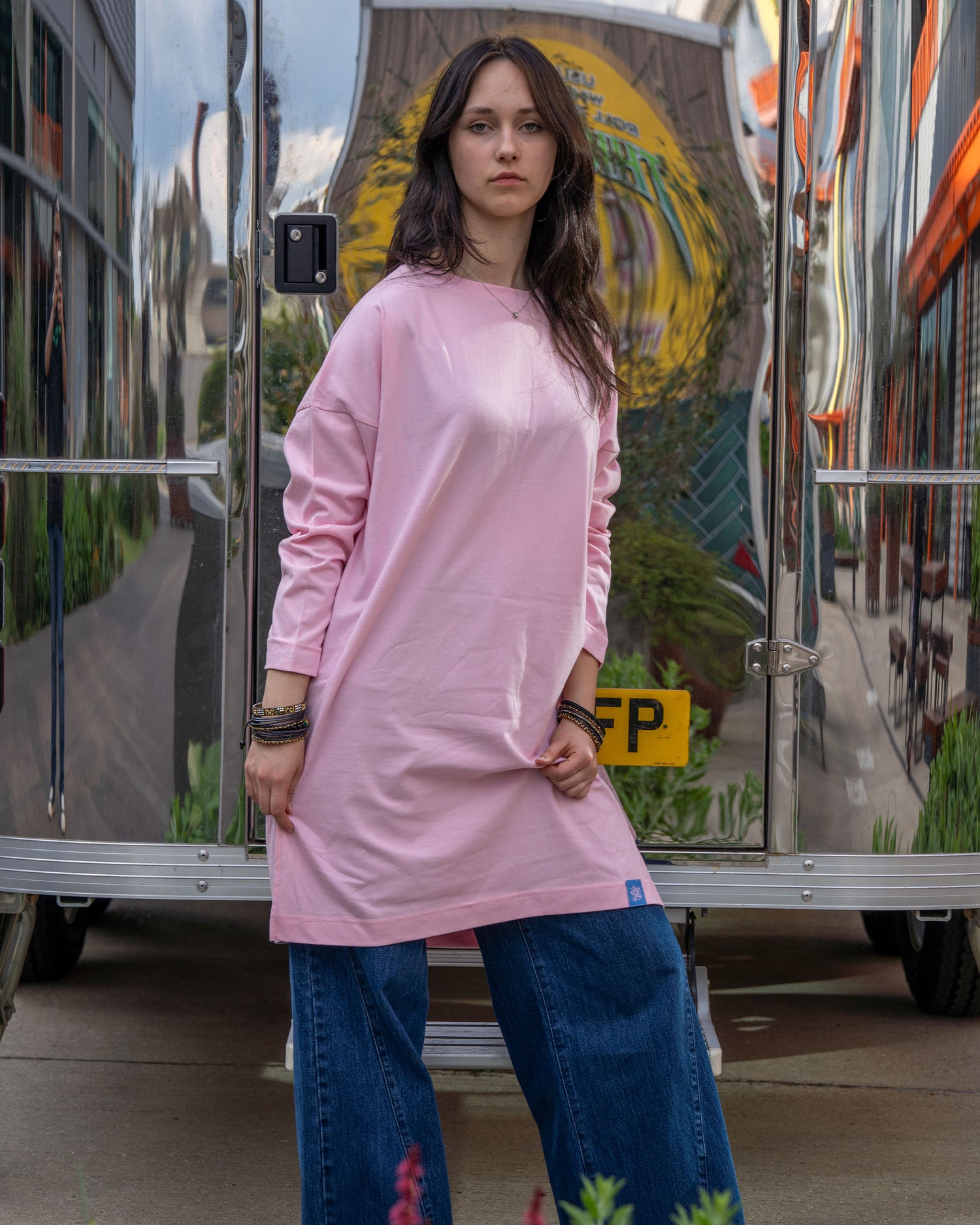 Long length oversized top
