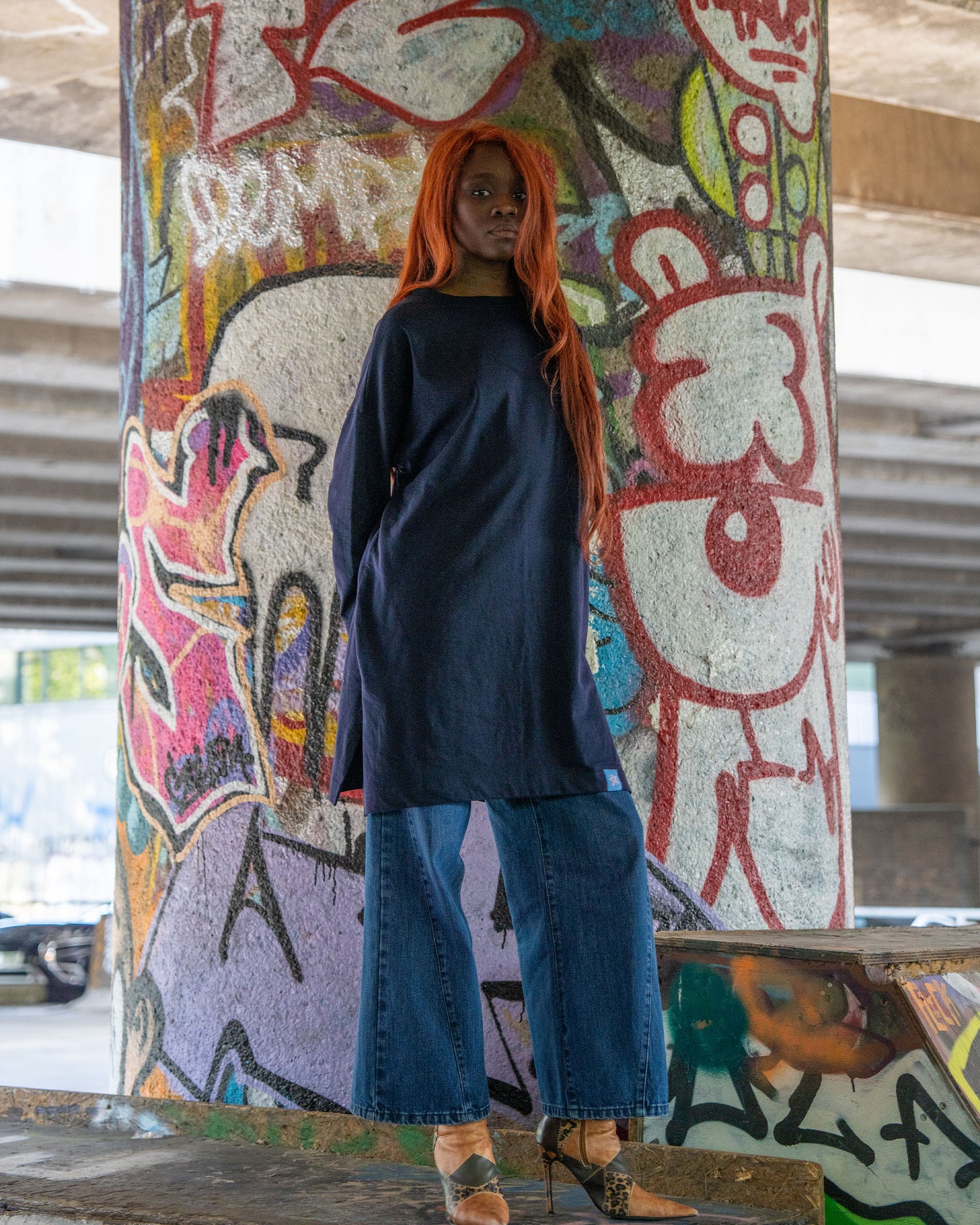 Long length oversized top