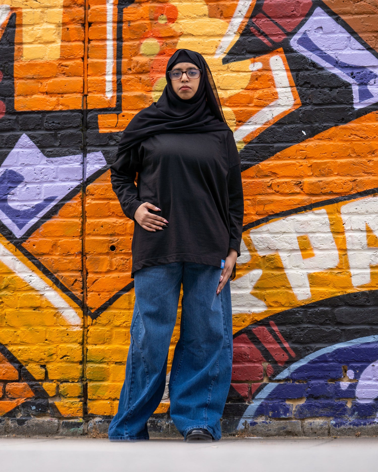 Mid length oversized top
