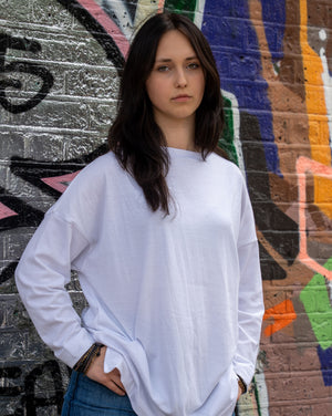 Mid length oversized top