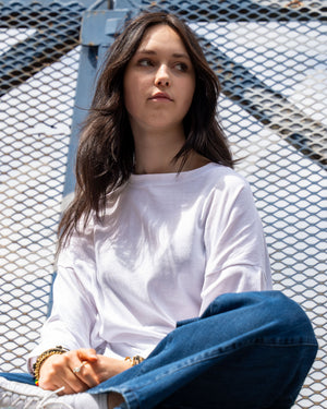 Mid length oversized top