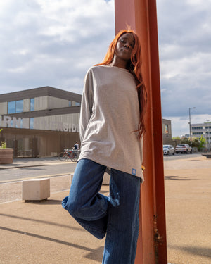 Mid length oversized top