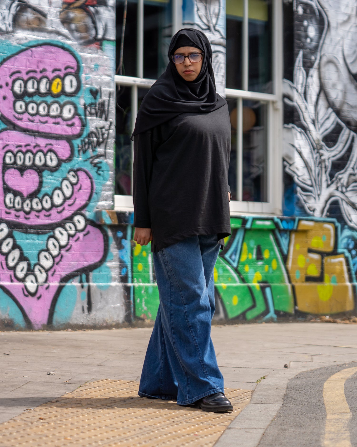 Mid length oversized top