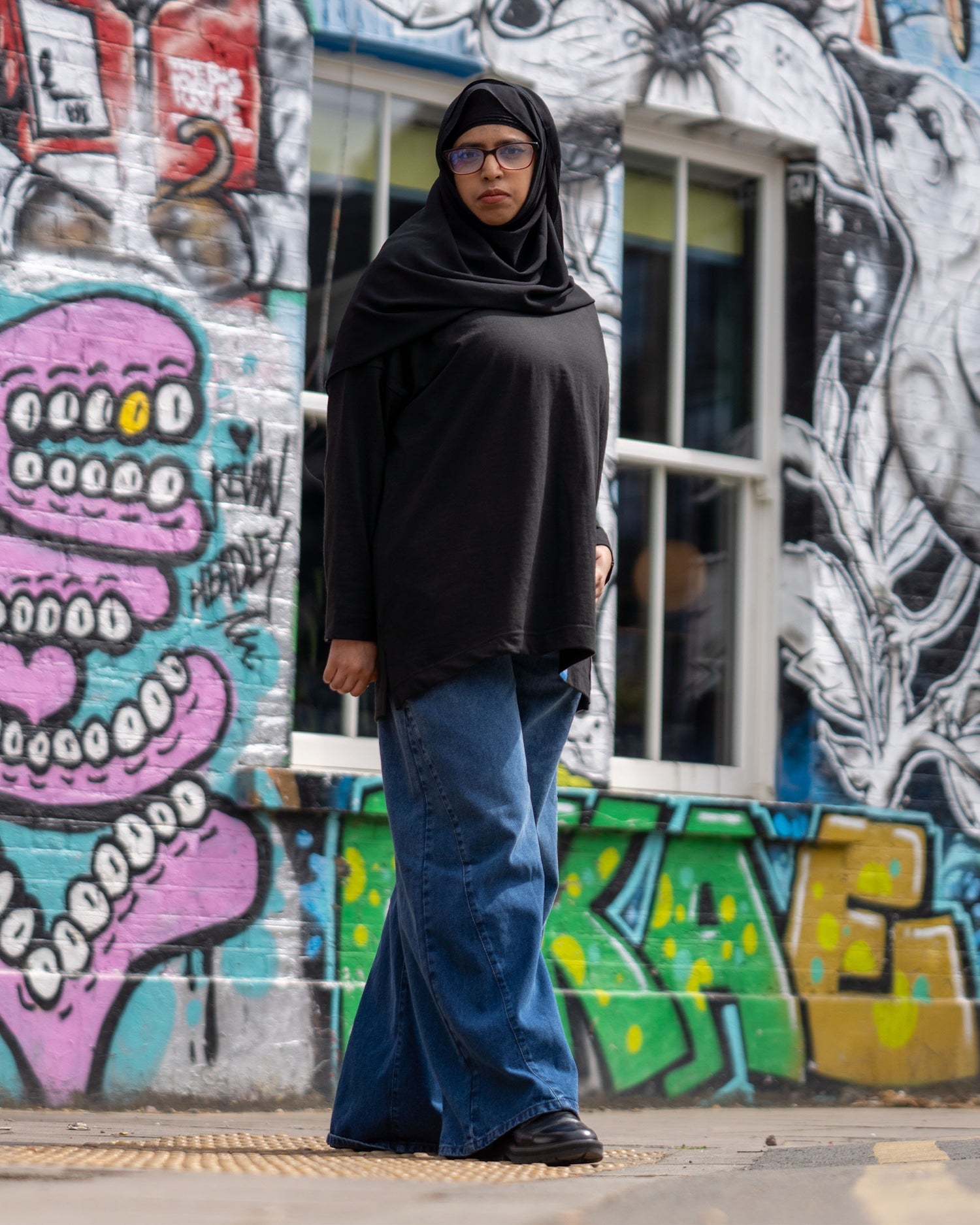Mid length oversized top