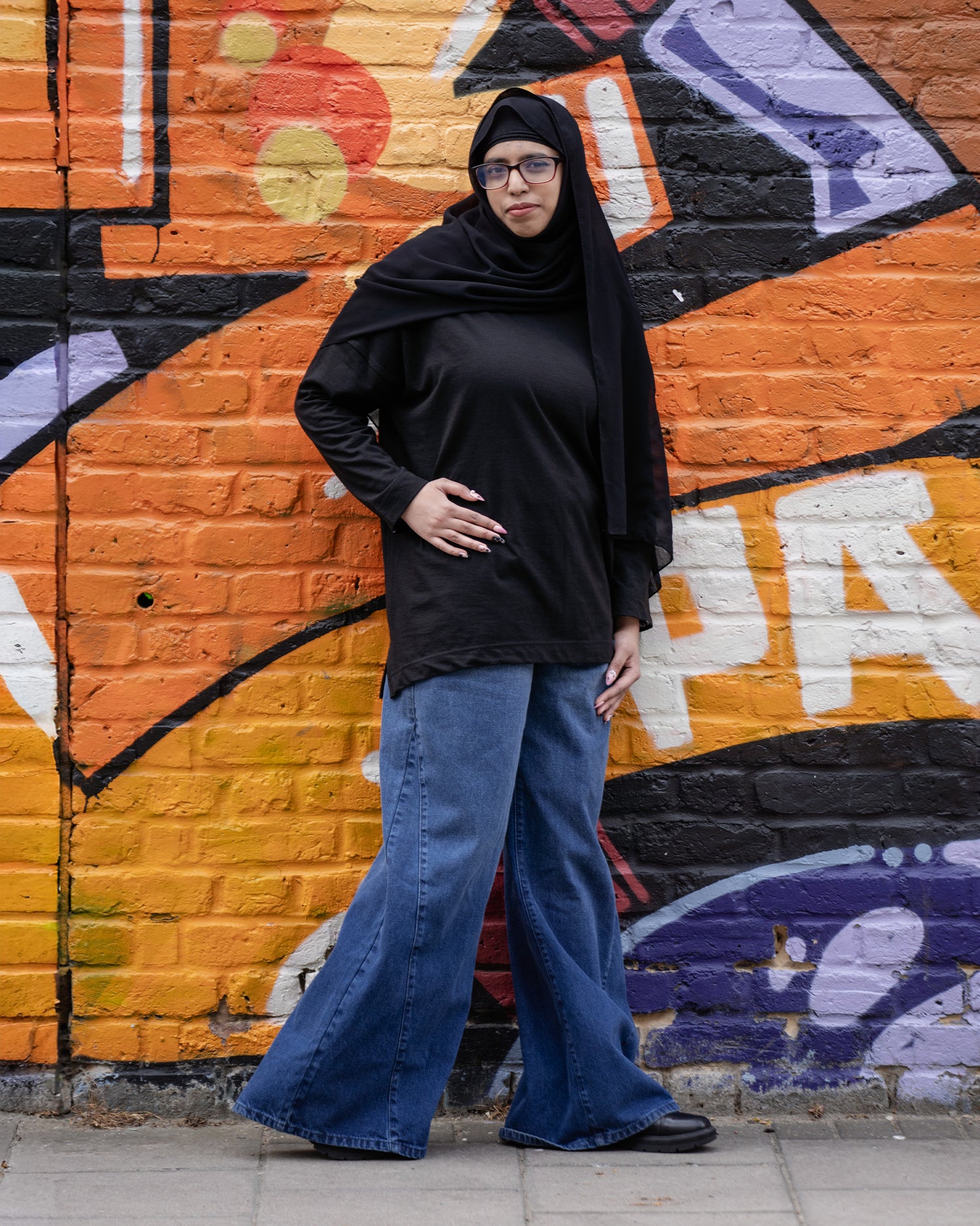 Mid length oversized top